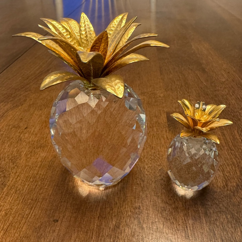 Vintage Swarvoski Pineapple Set
